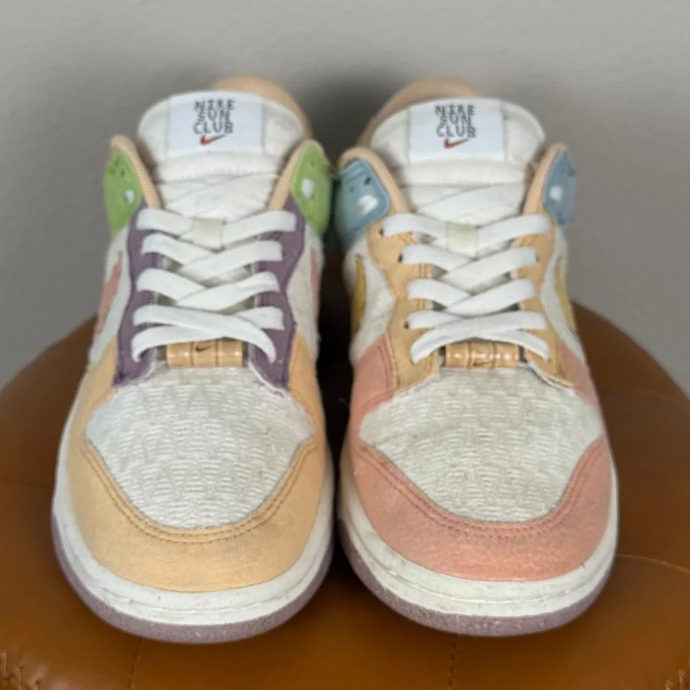Nike Dunk Low Sun Club Pastel Colorblock Coconut Milk Sneakers Y2K Coastal 8.5
